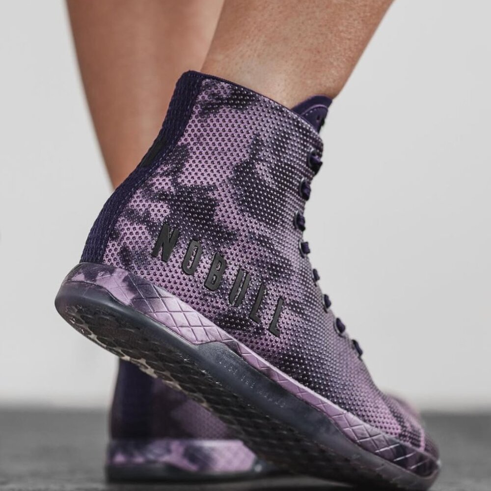 NOBULL Outwork High-Top Trainers Purple Tie-Dye